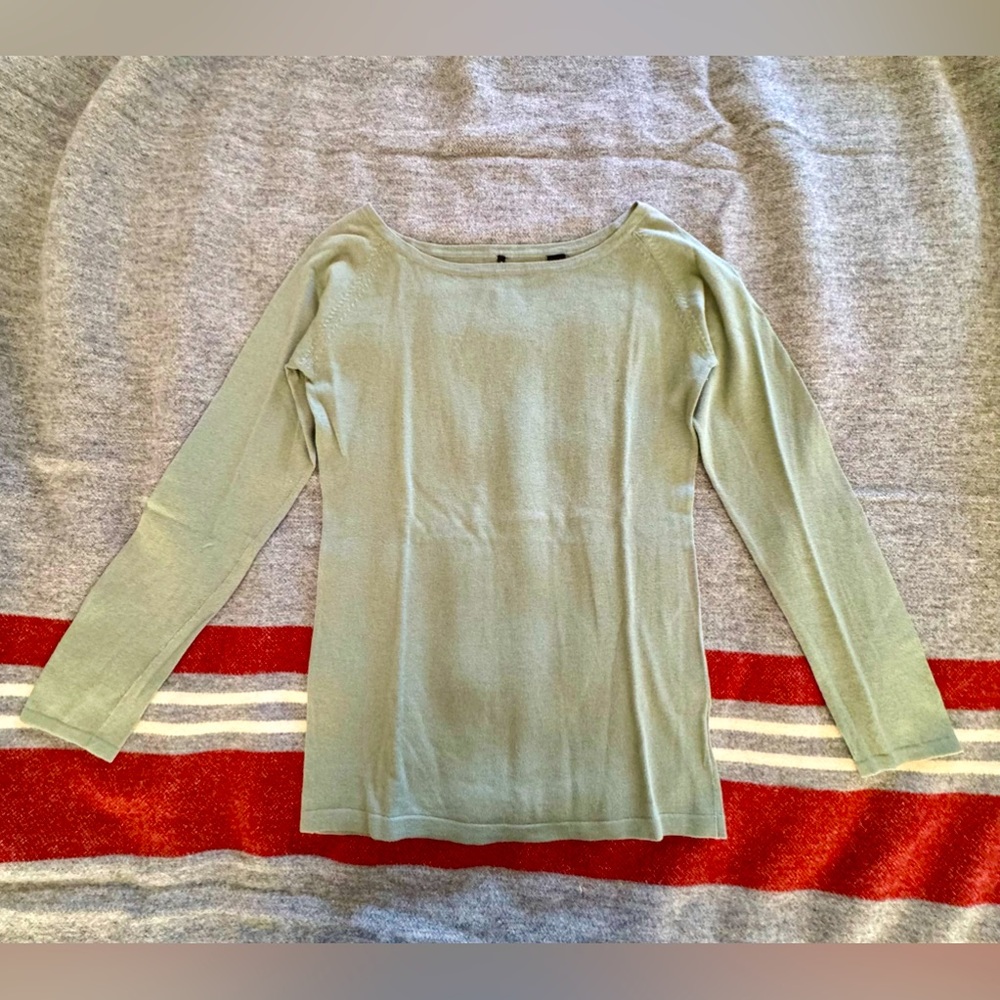 ISDA & Co Seafoam Green Fine Cotton/Silk Women’s Sweater